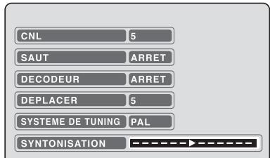 SHARP DV-RW250F - Réglage manuel des canaux - 4