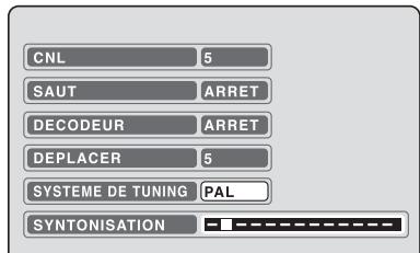 SHARP DV-RW250F - Réglage manuel des canaux - 2
