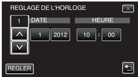 VC GZ-E205WEU - Réglez la date et l'heure. - 1