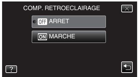 VC GZ-E205WEU - Régler la compensation de contre-jour - 6
