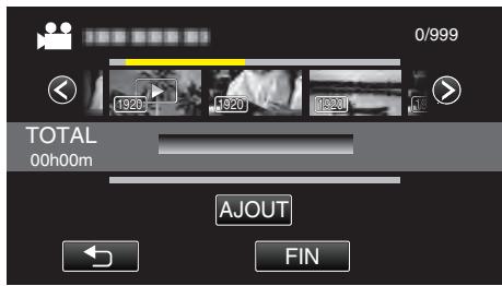 VC GZ-E205WEU - Copier des listes de lecture sélectionnées - 5