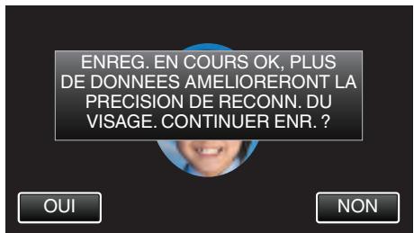 VC GZ-E205WEU - Tapez sur "ENREG." et enregistrez le visage à partir de l'avant. - 2
