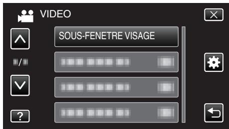 VC GZ-E205WEU - Enregisterer tout en affichant une vue agrandie d'un VISAGE enregistré (SOUS-FENETRE VISAGE) - 4
