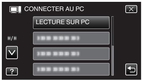 VC GZ-E205WEU - Tapez sur "lecture sur PC - 1
