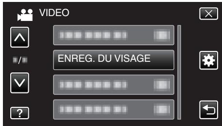 VC GZ-E205WEU - Modifier l'information du visage enregistrée - 3