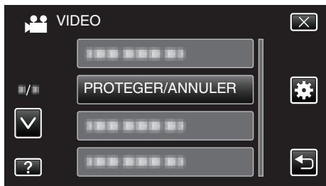 VC GZ-E205WEU - Protégé/annuler la protection du fichier actuellement affiché - 2