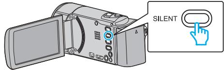 VC GZ-E205WEU - Utiliser le mode silencieux - 1