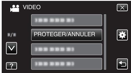 VC GZ-E205WEU - Protéger/diffuser la protection des fichiers sélectionnés - 4