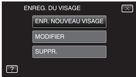 VC GZ-E205WEU - Tapez sur "ENREG. du VISAGE - 2