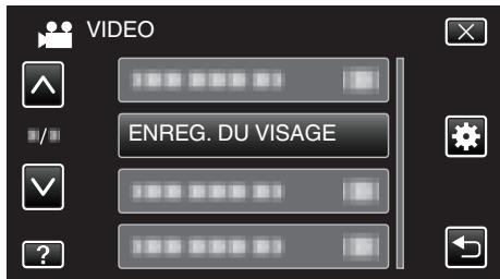 VC GZ-E205WEU - Annuler (supprimer) l'information du visage enregistrée - 3