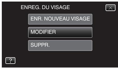 VC GZ-E205WEU - Modifier l'information du visage enregistrée - 4