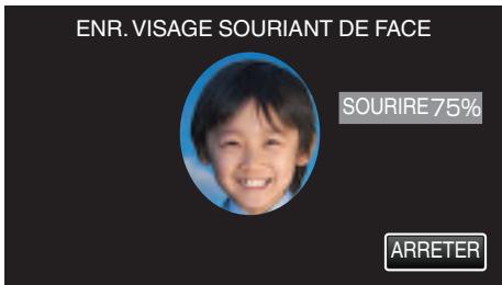 VC GZ-E205WEU - Faites pivoter le visage lentement dans les quatre directions pour enregistrer l'information du visage. - 2