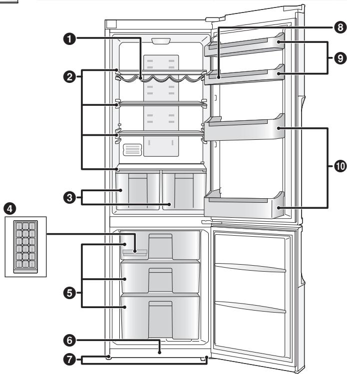 PANASONIC NR-B32SX1-XF - Compartment du concélateur - 2
