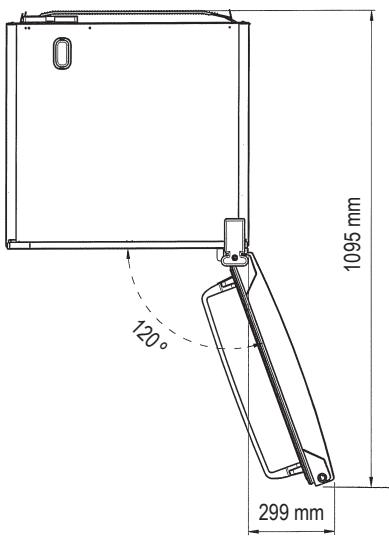 PANASONIC NR-B32SX1-XF - Avec les portes entièrement ouvertes - 1