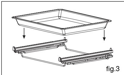 DE DIETRICH DOP 792 X INOX - - Plat multi-usages 45 mm. Système de rails coulissants avec accessibilité totale (fig.3) - 3