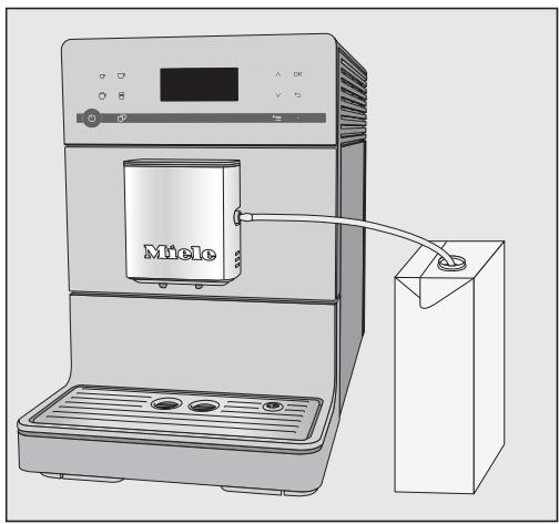 MIELE CM6560NR - Utiliser du lait conditionné en carton ou dans un autre type d'emballage - 2