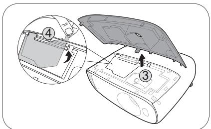 BENQ W1720 - Remplacement de la lampe (POUR UN TECHNICIEN QUALIFIÉ UNIQUEMENT) - 4
