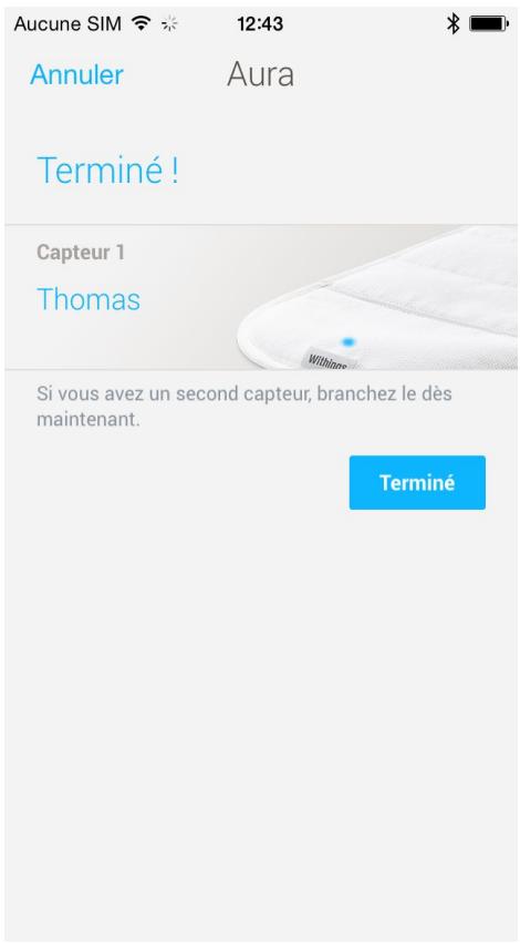 WITHINGS AURAC - Après la configuration : - 2