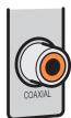 YAMAHA HTR-3069 - Prises COAXIAL - 1