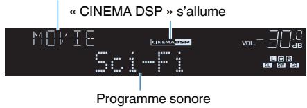 YAMAHA HTR-3069 - Profiter des effets de champs sonores (CINEMA DSP) - 1
