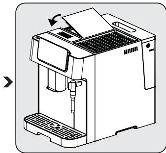 BEKO EXPRESSOCEG7302B - Remplir le conteneur de grains de café - 4