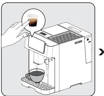 BEKO EXPRESSOCEG7302B - Ajuster le Volume de Youre Café/Eau Chaude - 1