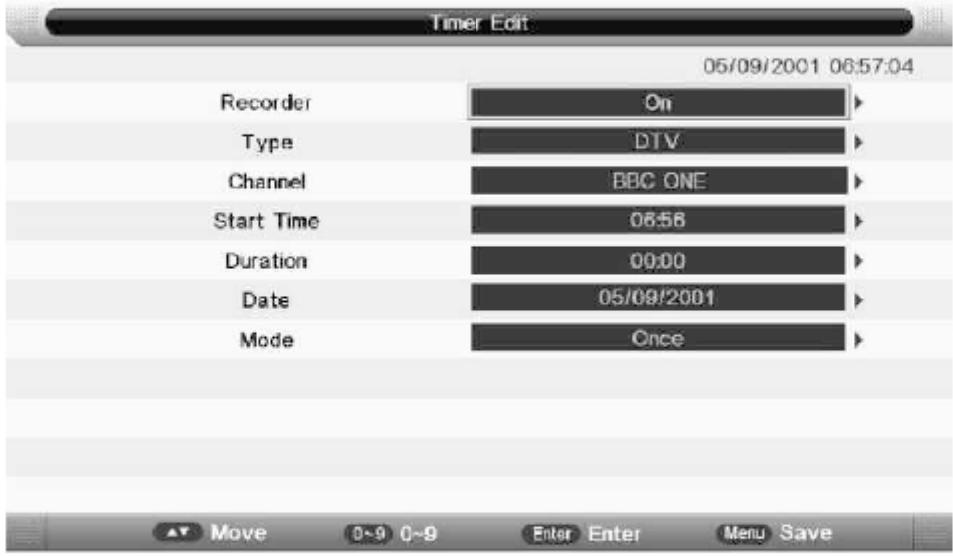 BRANDT B1612HD - Modifier le minuteur - 1