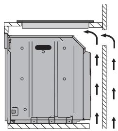 SMEG SRV564GH3S - Sur le compartment d'encastrement du four - 2
