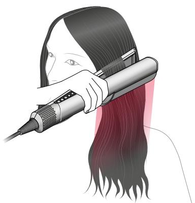 DYSON Airstrait - Retouche sur cheveux secs - 2
