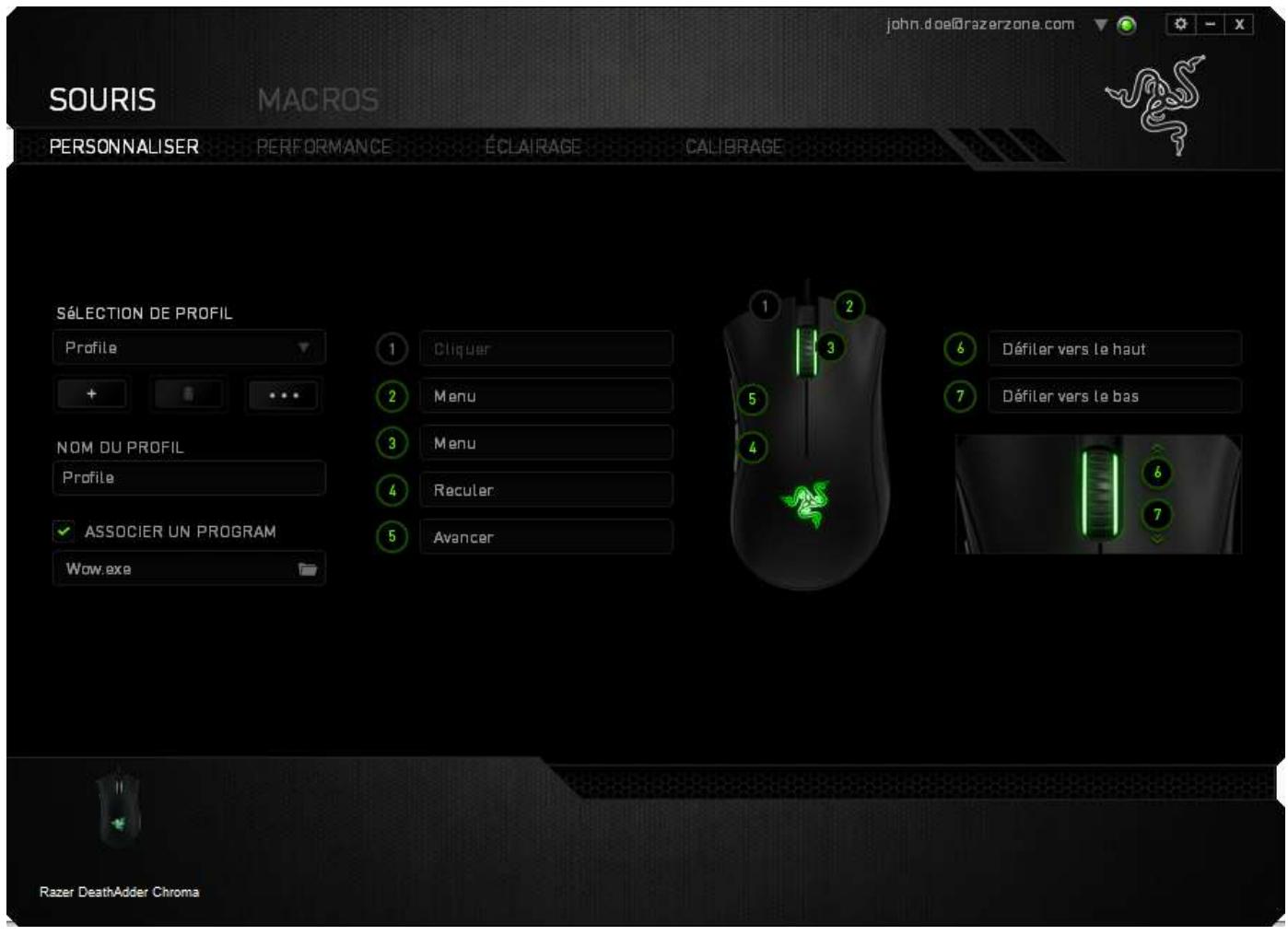 RAZER DEATHADDER CHROMA - Profil - 2