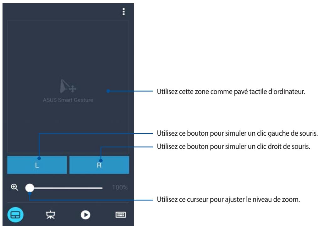 ASUS ZFONE MAX ZCS55ORL - Utiliser l'écran comme pavé tactile - 1