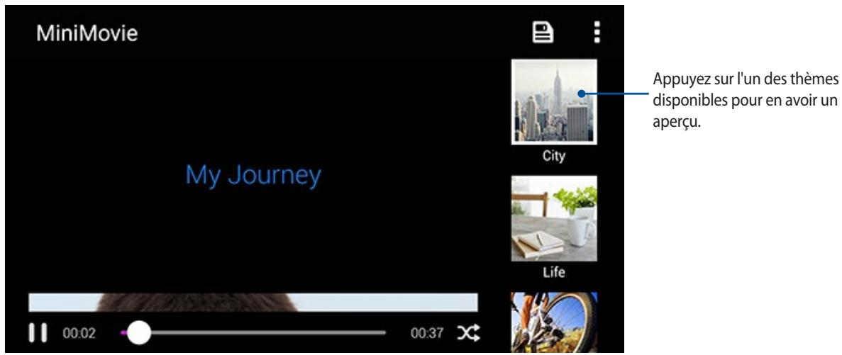 ASUS ZFONE MAX ZCS55ORL - Utiliser MiniMovie - 3