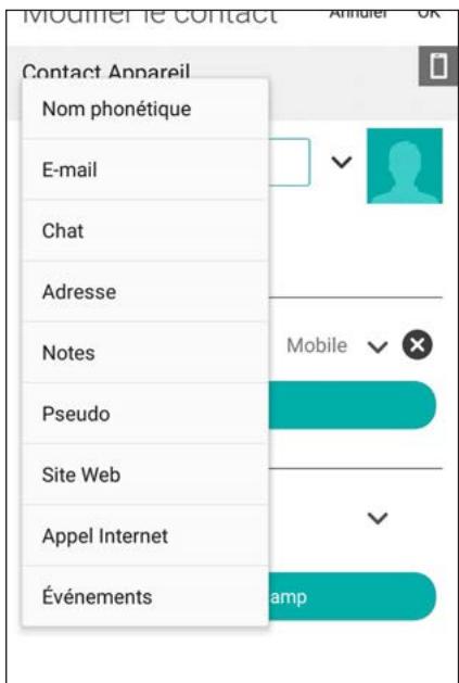 ASUS ZFONE MAX ZCS55ORL - Ajouter un événement spécifique à un contact VIP - 1
