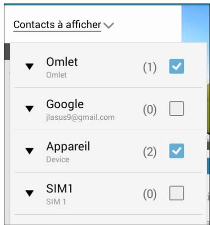 ASUS ZFONE MAX ZCS55ORL - Appuyez sur Contacts à afficher. - 1