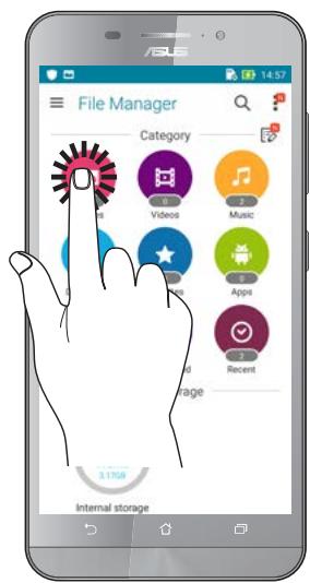ASUS ZFONE MAX ZCS55ORL - Ouvrir une application ou selectionner un élément - 2