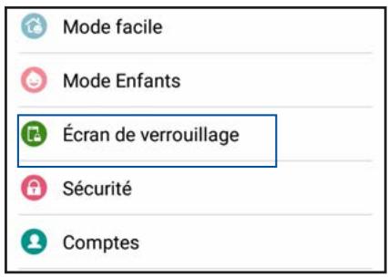 ASUS ZFONE MAX ZCS55ORL - Personnaliser l'écran de verrouillage - 1