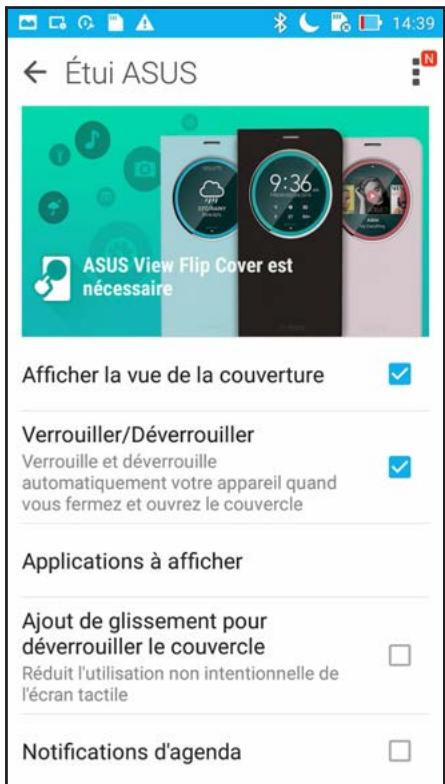 ASUS ZFONE MAX ZCS55ORL - Configurer les paramètres de couvercle ASUS - 1