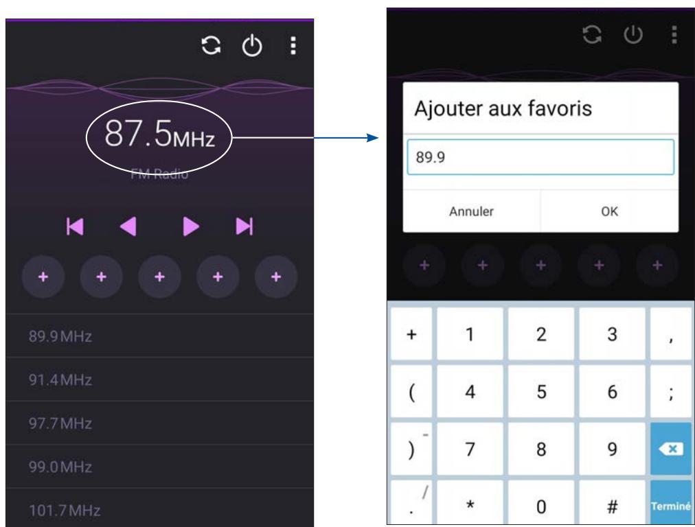 ASUS ZFONE MAX ZCS55ORL - Spécifier une fréquence radio spécifique - 1