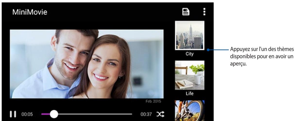 ASUS ZFONE MAX ZCS55ORL - Utiliser MiniMovie - 1