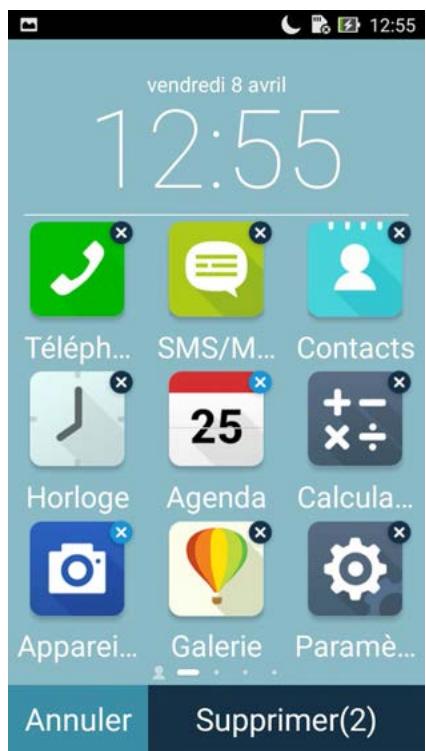 ASUS ZFONE MAX ZCS55ORL - Supprimer un raccourci - 2