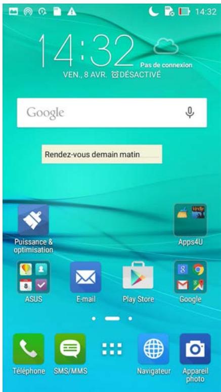 ASUS ZFONE MAX ZCS55ORL - Créer un pense-bête - 1