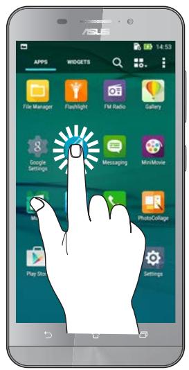 ASUS ZFONE MAX ZCS55ORL - Ouvrir une application ou selectionner un élément - 1