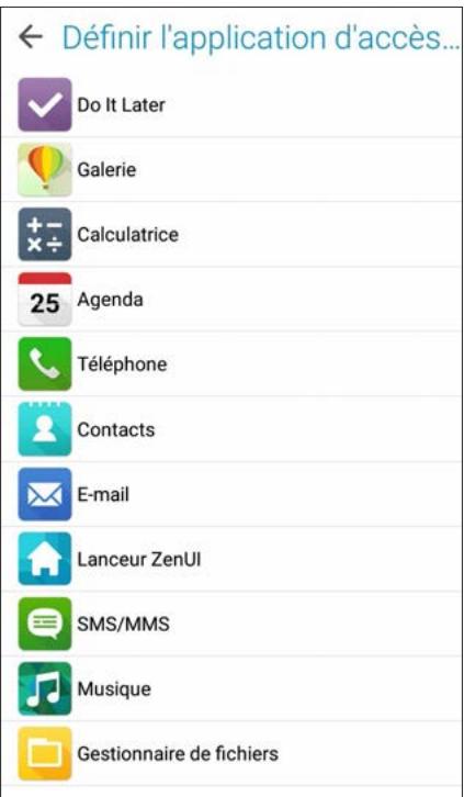 ASUS ZFONE MAX ZCS55ORL - Personnaliser les boutons d'accès rapide - 2