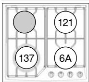 DE DIETRICH DTE 710 - Modèle 3 féux gaz + 1 plaque électricité avec brûleur grand rapide* - 1