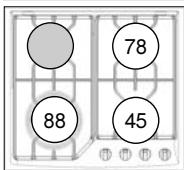 DE DIETRICH DTE 710 - Modèle 3 féux gaz + 1 plaque électricité avec brûleur grand rapide* - 2