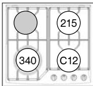 DE DIETRICH DTE 710 - Modèle 3 féux gaz + 1 plaque électricité avec brûleur grand rapide* - 3