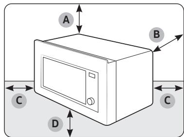 SAMSUNG MC32DB7746KF - Installation site - 1