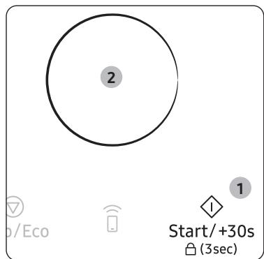 SAMSUNG MC32DB7746KF - Adjusting the cooking time - 1