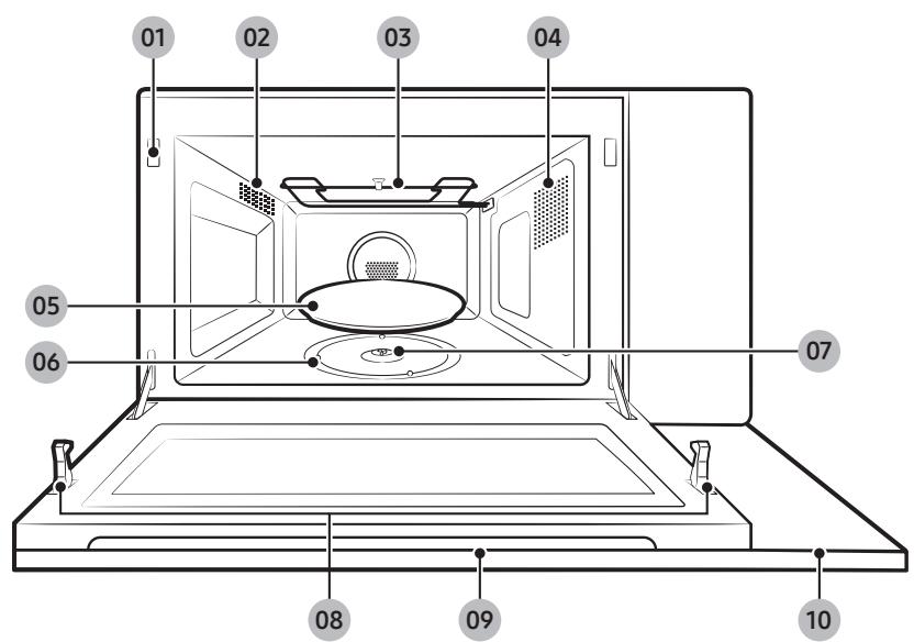 SAMSUNG MC32DB7746KF - Microwave oven - 1