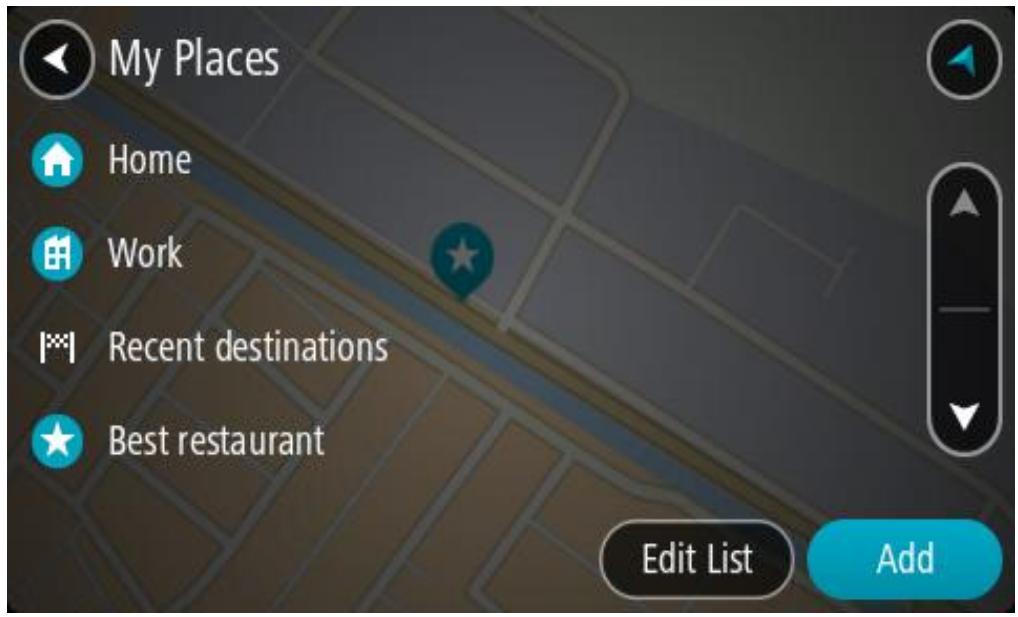 TOMTOM GO BASIC 5° Leon - Planifier un parcours à l'aide de Mes destinations - 3